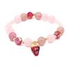 LUXY MOON Клубничный кристалл Розовый кристалл опал Леди Бусы Браслет из натурального камня