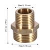 2pcs Male Threaded Ends Hex Nipple Adapter Reducing Male Connector  Water System Connection