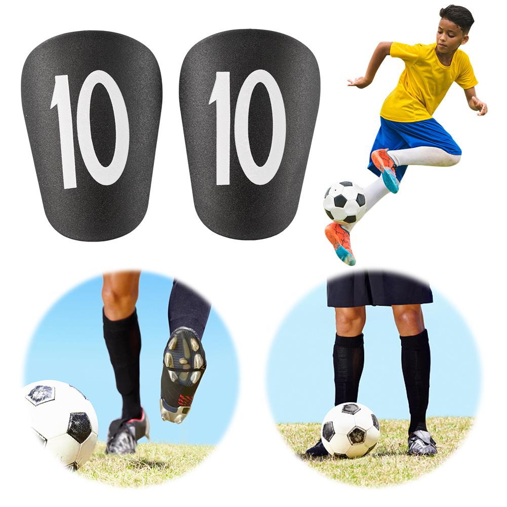 2Pcs Mini Football Shin Pad Soccer Miniature Shin Guards Wear-resistant Protective Shin Guard Lightweight for Soccer Training