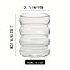 4pcs Caterpillar Glass Cups With Straws High Borosilicate Glass Water Cups Iced Coffee Cups Drinking Glasses For Juice Milk Tea And More Summer Winter