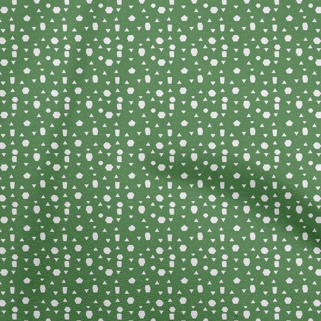oneOone Cotton Flex Dark Olive Green Fabric Abstracts Fabric For Sewing Printed Craft Fabric By The Yard 40 Inch