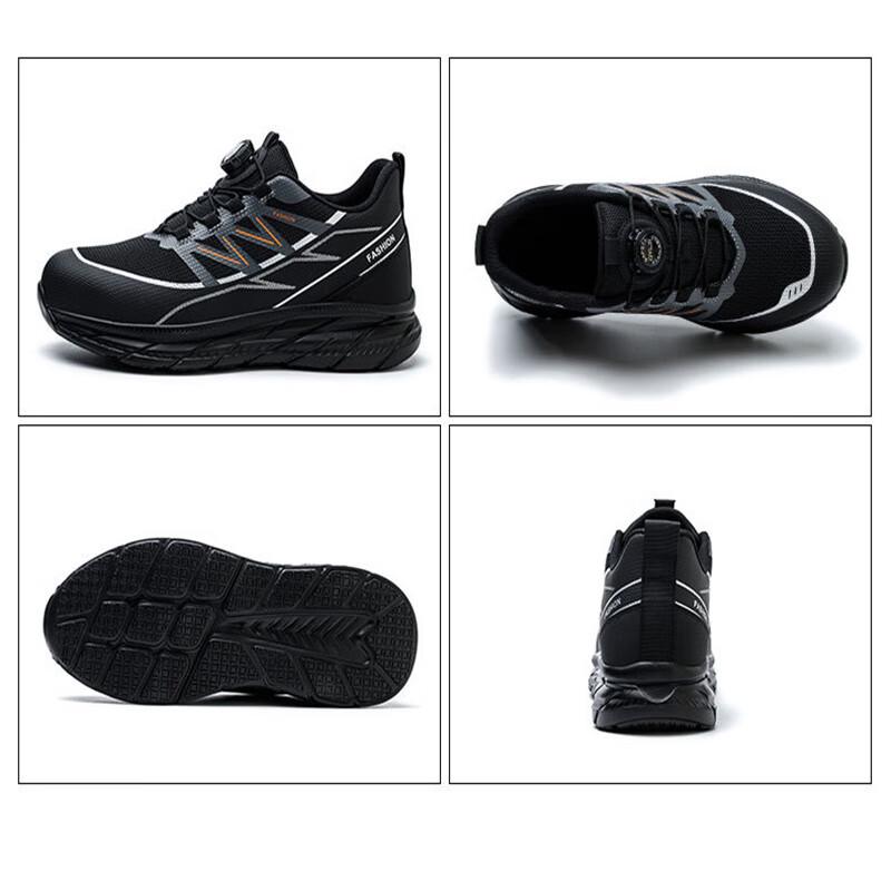QYLB Ultralight Rotary Buckle Anti-Smash Puncture-Proof Safety Shoes
