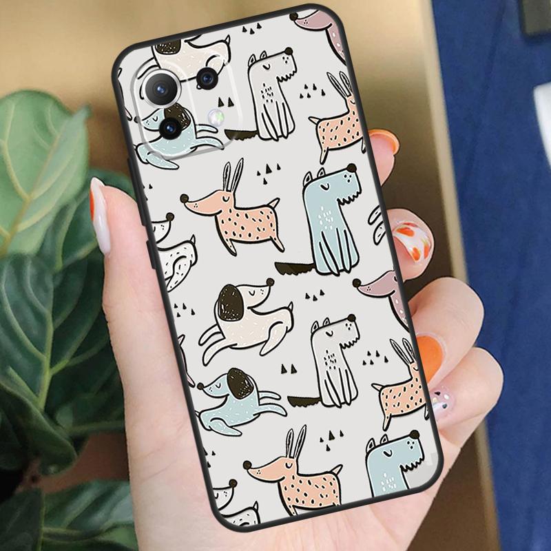 Чехол с рисунком собак Бульдог и Бигль Для Xiaomi 15T 14T 13T Pro 14 15 Ultra 17 Pro Max POCO X7 F8 Pro X5 X6 F5 F6 F7 Чехол