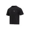Solid Color Round Neck Pullover Breathable Short Sleeve T-Shirt Men Tops Black 676677-01