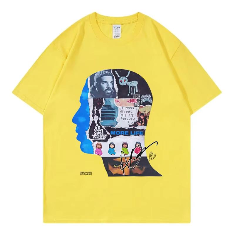 Rapper Drake Album Merch Graphic T Shirts Men Women Clothing Harajuku Hip Hop T-shirts Summer Casual Comfort T-shirt Streetwear