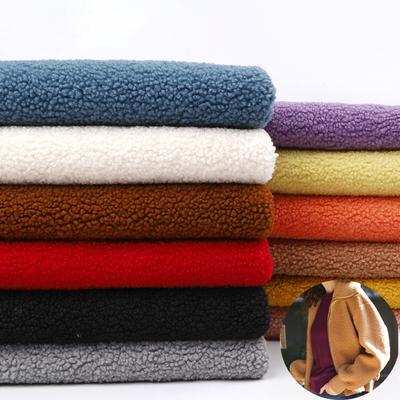 45X50см Утолщенная ткань из овечьей шерсти для одежды, шерстяная подкладка, коралловый флис, плюш, обувь, шапки, теплая подкладка, пальто, кукольная ткань TJ8548
