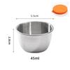304 Stainless Steel Mini Sauce Cup with Sealed Silicone Lid for Outdoor Salad Dipping