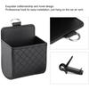 Car Storage Bag Air Vent Dashboard Hanging PU Leather Organizer Box Glasses Phone Holder Storage Car Interior Accessories
