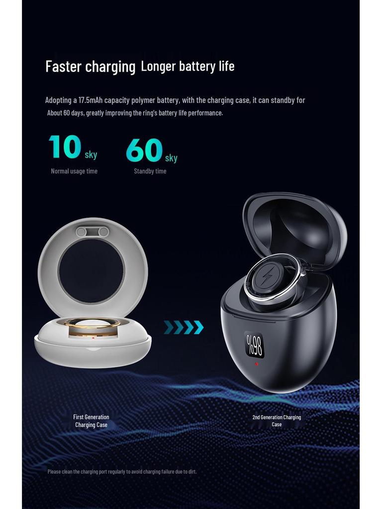 Умное кольцо M95: Мониторинг сердечного ритма, кислорода в крови, сна и стресса, Здоровье и упражнения, Отслеживание шагов.