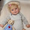 BZDOLL 20 дюймов 50 см 3D-раскраска Кожа Арт Реборн Улыбающийся Младенец с Венами Тканевое Тело Виниловая Кукла Игрушка Мэдди для Девочки Малышки