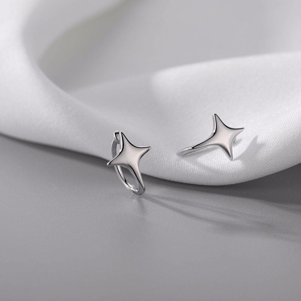 Fashion Jewelry Ear Cuff Silver Color Cartilage Stud Star Ear Clips Korean Style Women Earrings