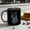 Милая кружка с кошкой офисная домашняя чашка кофейная чашка стакан для воды керамическая чашка