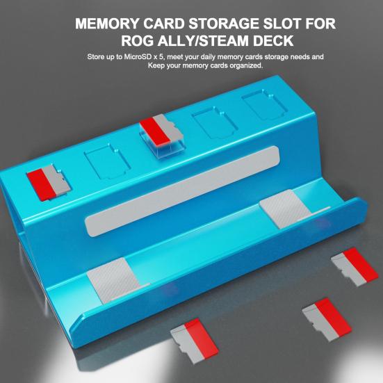 Кронштейн для игровой консоли Противоскользящий 5 слотов из алюминиевого сплава Настольный для портативной игровой консоли