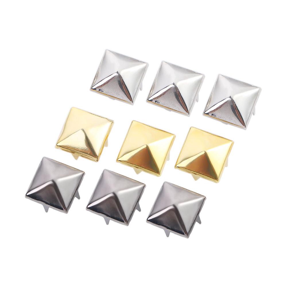 for Hat,Bag,Clothes Pyramid Shape Quality Sewing Decor Garment Supplies DIY Studs Square Rivets