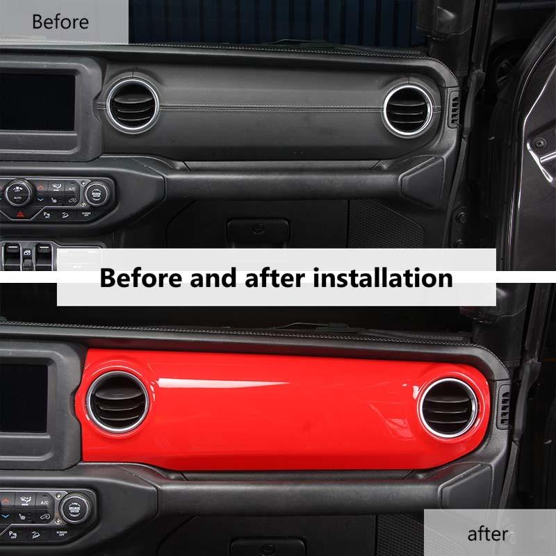 Украшение центральной консоли, переключение передач, привод на 4 колеса, наклейка на панель для Jeep Wrangler JL для JT Gladiator 2018, аксессуары для салона автомобиля