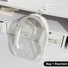 Для 17см Labubu V2 V3 15см Хлопковой Куклы Наряд Skull Panda Сумка через плечо Сумка для боли ПВХ Сумка для хранения Сумка для демонстрации