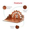 Pattern Pooja Mandir for Home & Office, Wall Mounted Wooden Temple, Pooja Stand with Storage Cabinet, Home Decor, Small & Big Size (Mandir Design 7)