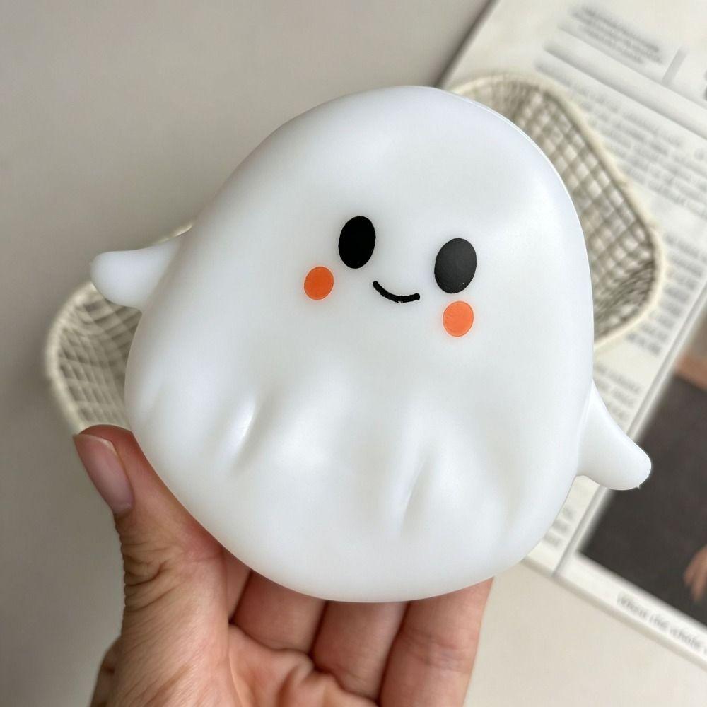 Soft Cute Halloween Ghost Stress Toy Relax Shapeable Pinch Toy For Kids Adults
