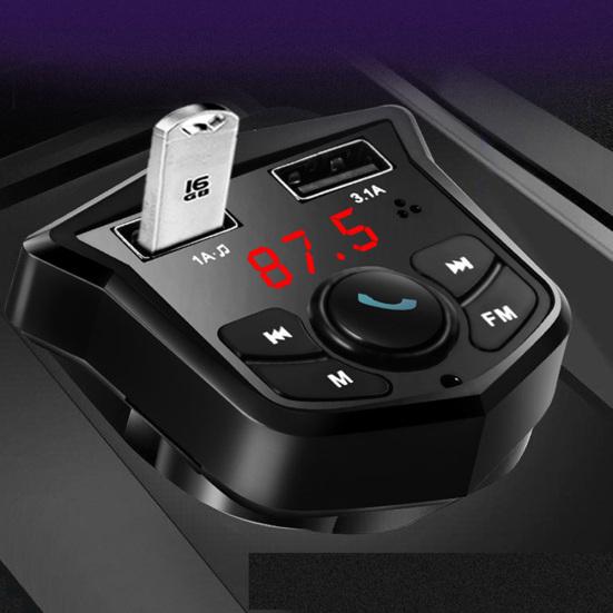 Автомобильный MP3-плеер Bluetooth Handsfree, адаптер для зарядного устройства для мобильного телефона