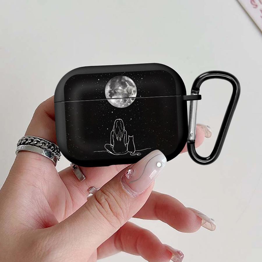 Чехол «Звездное небо» с кошкой для Airpods Pro3 Pro 4 3 1 Pro2 2 Чехлы для наушников Обложка