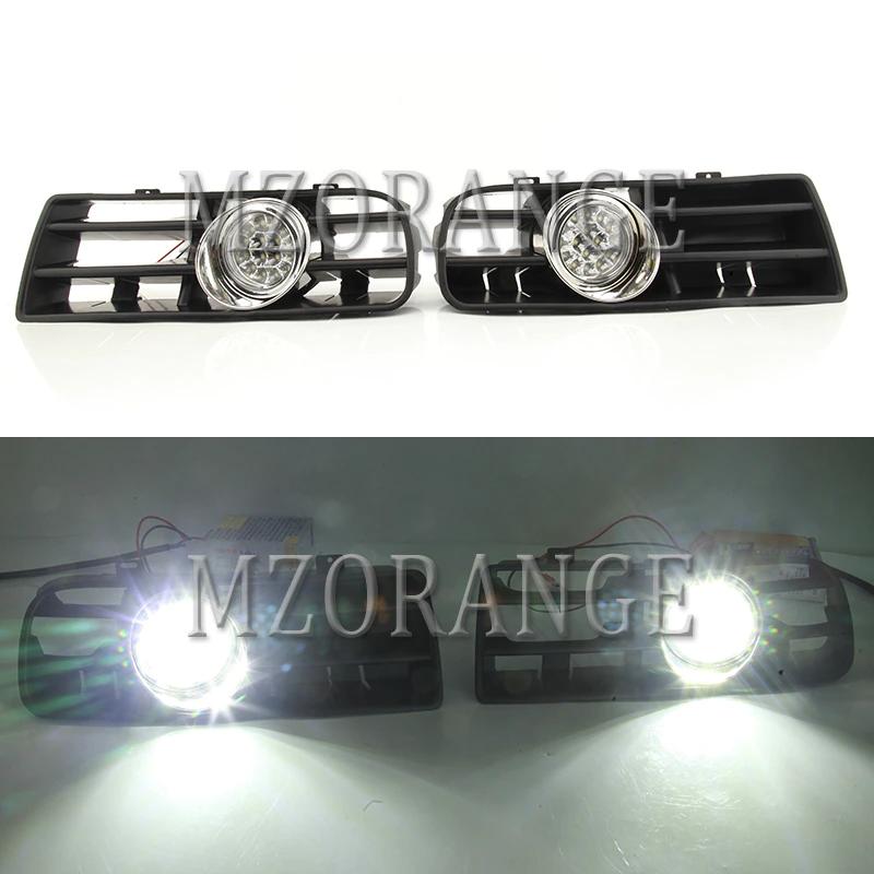 Fog Lights LED Fog Light Headlight for VW Golf 4 MK4 GTi TDI 1997-2006 LED DRL Driving Fog Lamp Racing Grill Turn Signal Lamp