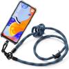 Чехол - E.F.CONNECTION - Для Xiaomi Redmi Note 11 Pro - Прозрачный - Ударопрочный - Съемный синий ремешок