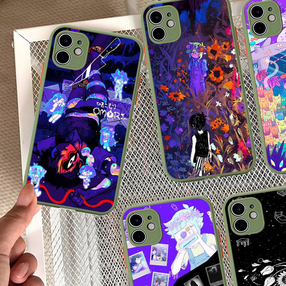 Чехол для телефона игры O-Omori для iPhone 16 15 14 13 12 11 Pro Max 7 8 6 6s Plus Матовый чехол