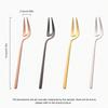 Stainless Steel Fruit Forks Pickle Forks Cocktail Salad Dessert Cake Forks Tableware For Banquet Party Seafood Dinner
