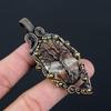 Tree Of Life Crazy Lace Agate Gemstone Pure Copper Wire Wrapped Handmade Pendant Jewelry