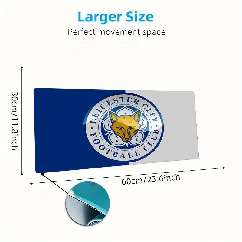Leicester City Football Club2 Print Cushion Non-slip Laptop Tablet Big Mousepad XXL Mat Mini PC Playmat With Lock edge