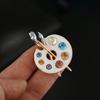 Badge Pin Fine Workmanship Decoration Rust-resistant Fashion Creative Rhinestone Pins Brooch Women Jewelry