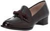 Ribbon Motif Size Dark Brown Size E Women's Loafers, 2783, Enamel, 24.0 Cm,