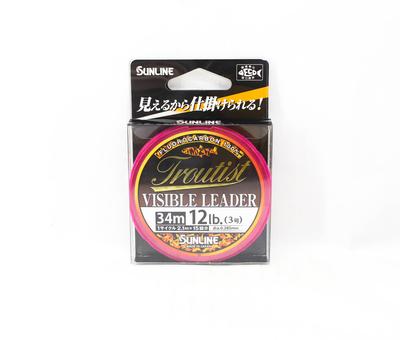 Sunline Флюорокарбоновый поводок Troutist Visible Leader HG 34м 12Lb (5278)