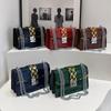 Сумка на плечо из искусственной кожи с цепочкой для женщин, роскошная сумка, маленькие сумки через плечо, высококачественный дизайнер