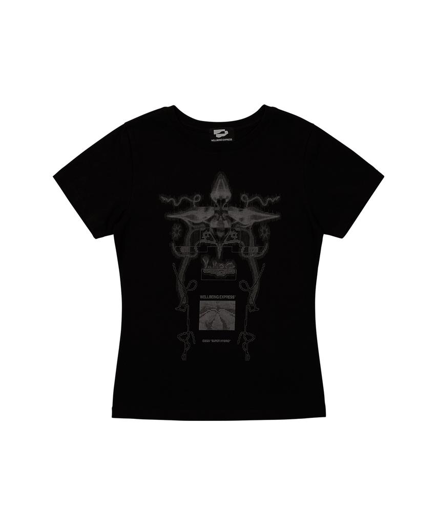 WELLBEING EXPRESS Digital Tattoo Tee Renewal Black