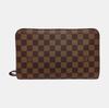 [Pre-Owned] Logo Patch Checkered Canvas Clutch - Very Good #NWHXOM