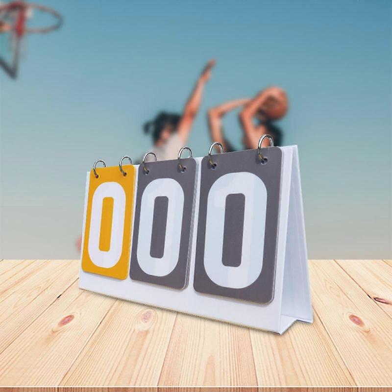 Score Board Scoreboard Portable 3 digits Sports for Badminton Large Sports Scorekeeper Flipper Indoor Games Flip Score Board
