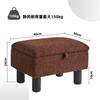 Пуф для хранения Aibiju из массива дерева, с безопасными петлями, подходит для гостиной и ножек кресла/стола Teddy, бархатный, пуф с высокой упругостью,