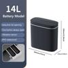 14 л Автоматическое мусорное ведро с крышкой Интеллектуальное бесконтактное мусорное ведро IPX5 Водонепроницаемое электрическое мусорное ведро для узкого пространства ванной комнаты