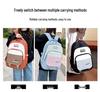Stylish Color Block Backpack for High School Students - Large Capacity Casual Schoolbag