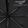 Черный зонт с вышивкой в стиле ретро и защитой от УФ-излучения - двойного назначения для женщин