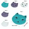 Anti Slip Bathroom Non Slip Pad Cat Shaped Massage Pad Rubbing Bath Floor Mat  Bath