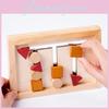 Shape Matching Wooden Game Board Children Puzzle Toy For Shape Cognition