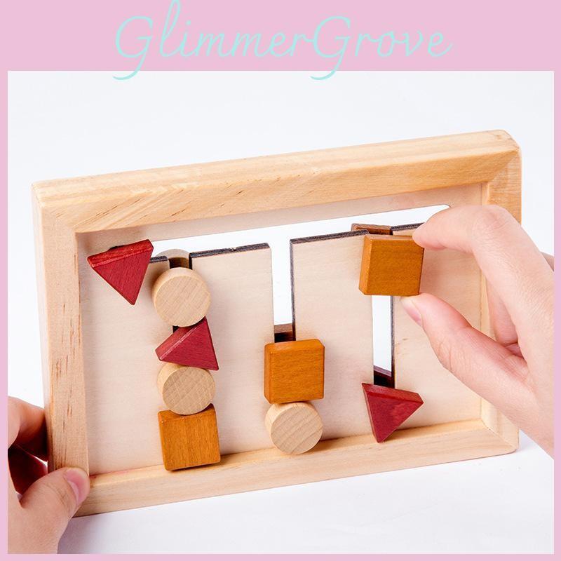 Shape Matching Wooden Game Board Children Puzzle Toy For Shape Cognition