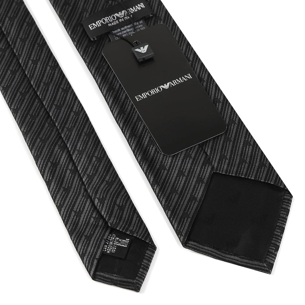 EMPORIO ARMANI Галстук Подарочный EA68 (EA68-10 Черный/Серый PH007-00998) [Использовал]