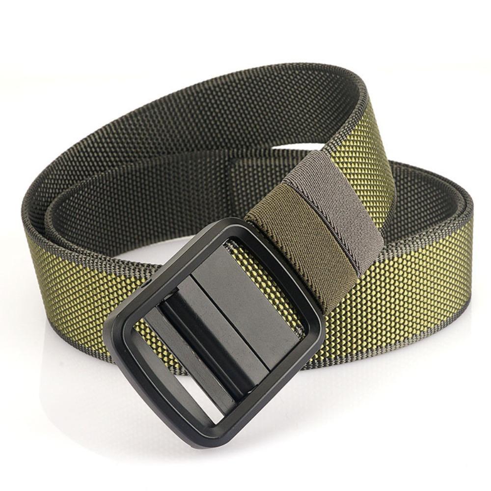 No Hole Design Men Belt Soft Jeans Belt Practical Adjustable Web Belt Outdoor Activities