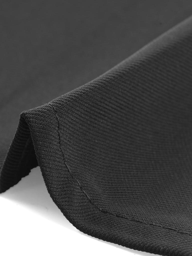 Allegra K Women's High-Waisted Knee-Length Midi Skirt, A-Line Pleated, Perfect for Work or Office, Size M, Black