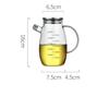Glass Oil Pot Leak-proof Oil Bottle with Scale Kitchen Cooking Tool Vinegar Soy Sauce Bottle Gravy Boat