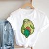 Fashion Fun Retro Top Women Summer Avocado Graphic T Shirts 90s Girl Harajuku White Short Sleeve Tee Shirt Femme  3XL