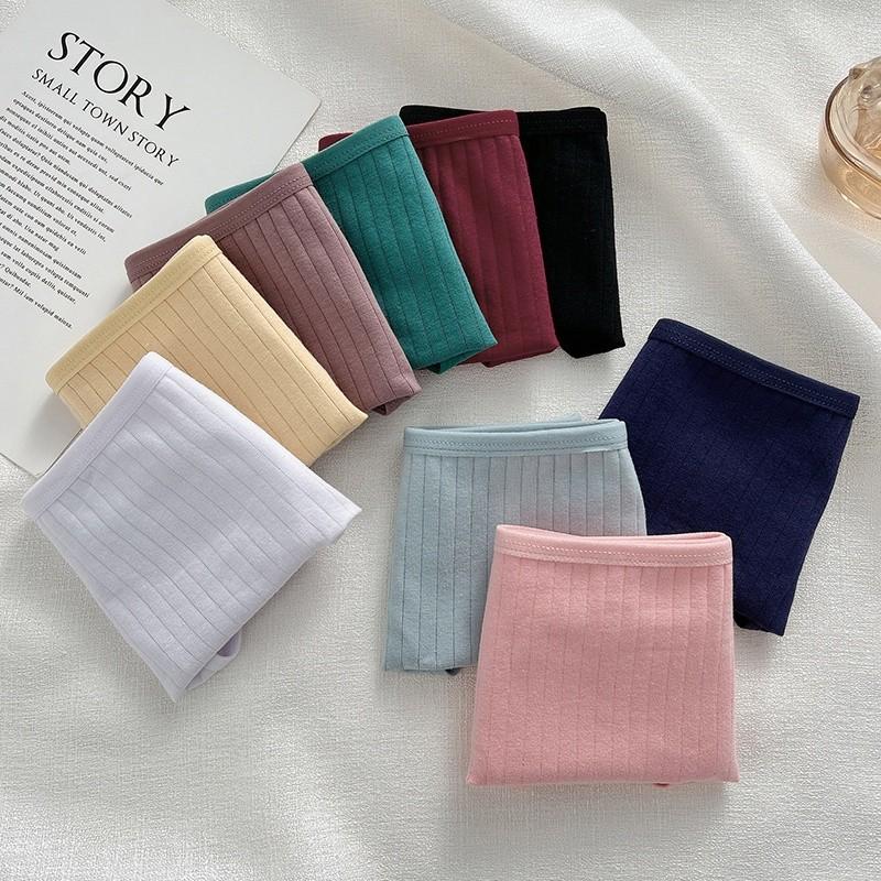 FINETOO Женские трусики из чистого хлопка, мягкие и дышащие, однотонное нижнее белье с низкой талией, размеры M-XL